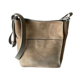 ALLSAINTS Cooper Mini Nubuck Leather Crossbody Tote Kita